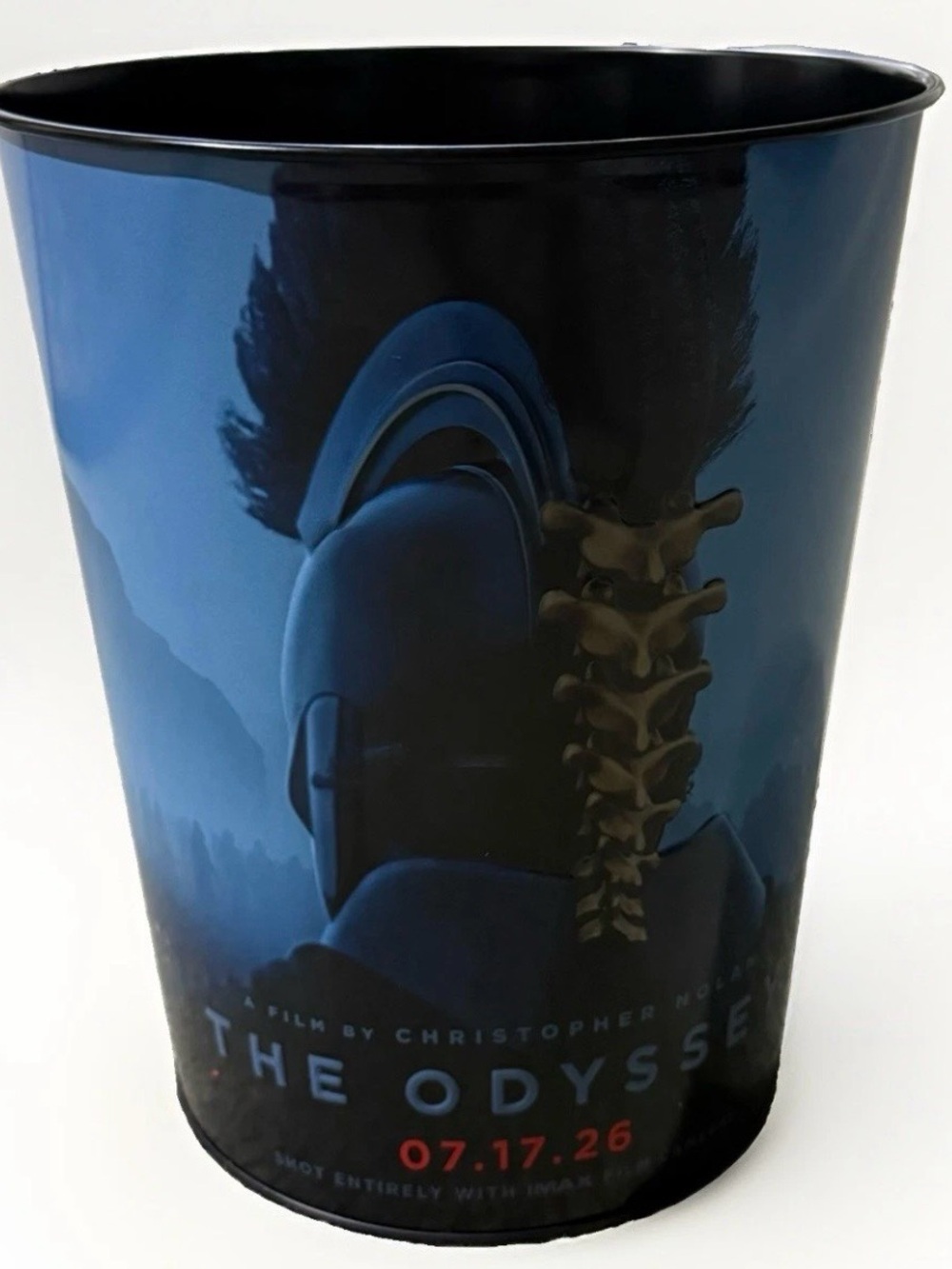 The Odyssey 130oz Round Popcorn Bucket Tin